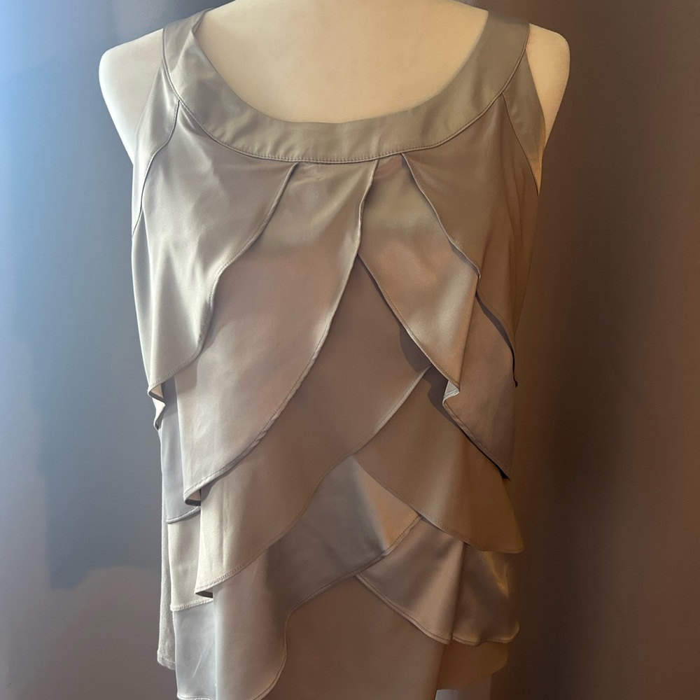 Alfani Silver Layered Women's Blouse